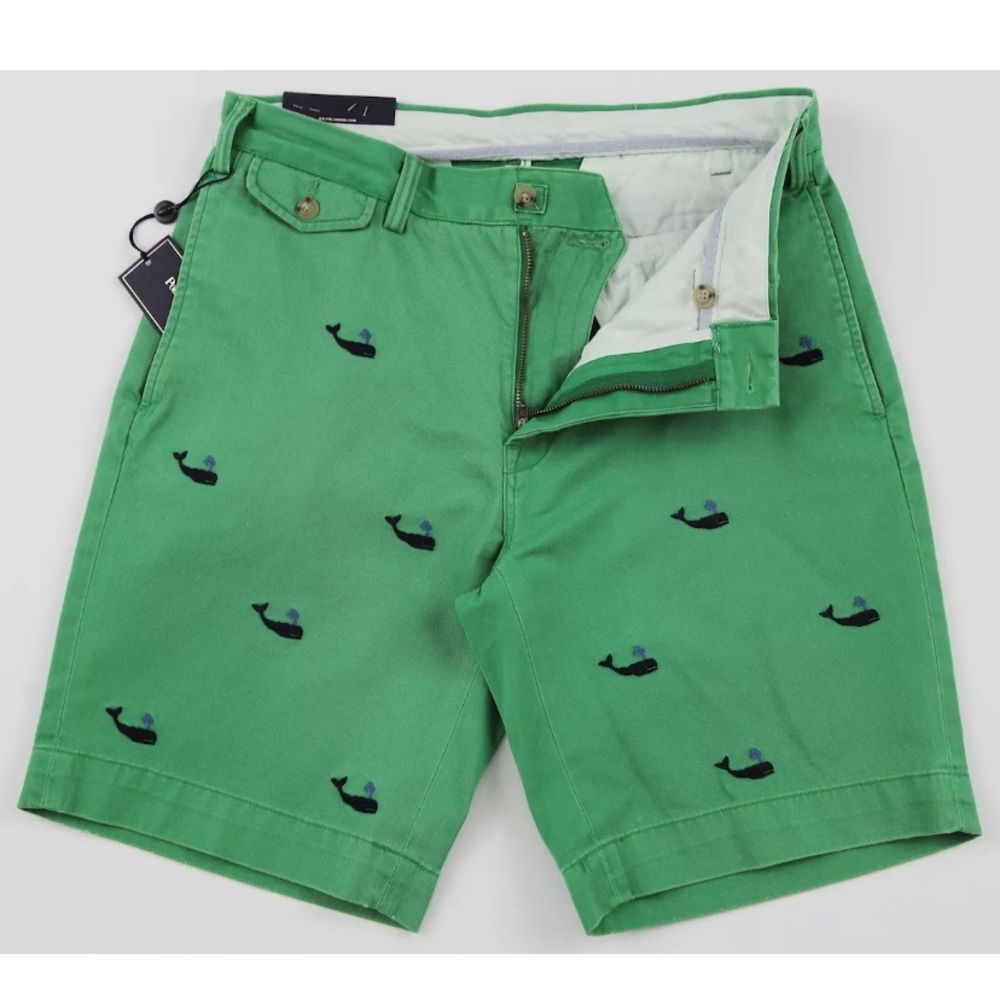 NWT Polo Ralph Lauren Embroidered Whale Shorts